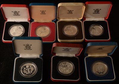 Lot 1096 - Silver proof crowns