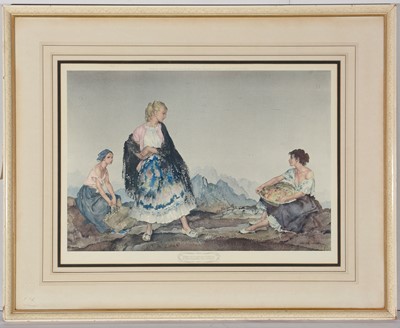 Lot 1078 - After Sir William Russell Flint - print.