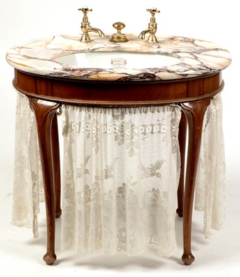 Lot 1019 - marble topped sink