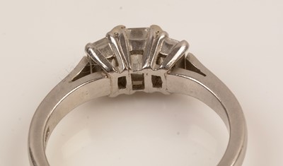 Lot 91 - Diamond engagement and wedding ring