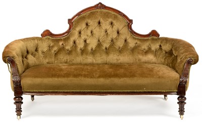 Lot 1025 - Victorian Sofa