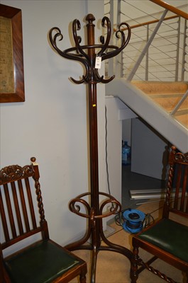 Lot 498 - Bentwood hat and coat stand.