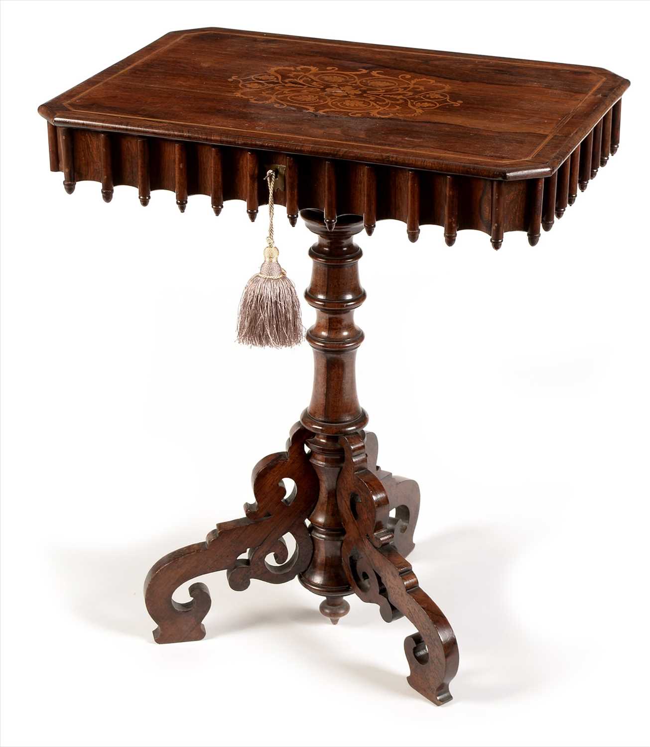 Lot 1036 - Rosewood work table