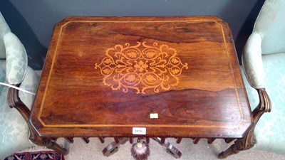 Lot 1036 - Rosewood work table