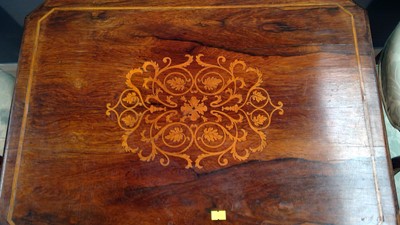 Lot 1036 - Rosewood work table