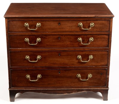 Lot 1049 - A George III chest of drawers