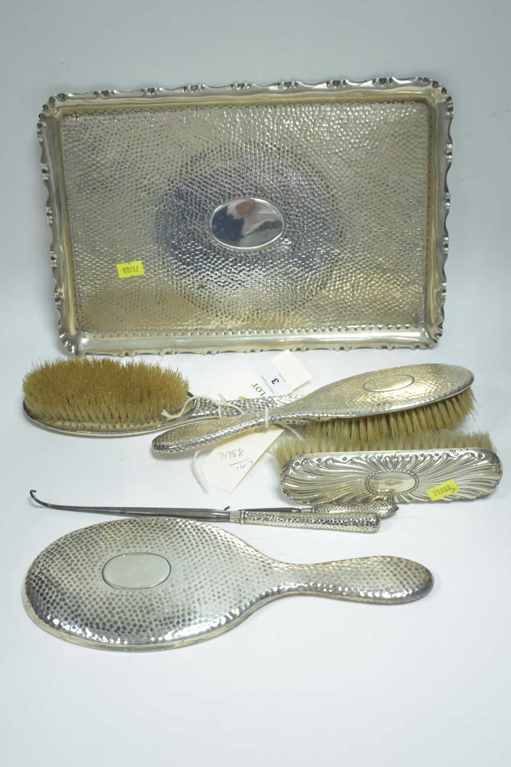 Lot 3 - Silver dressing table set