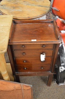 Lot 716 - Early 20th century mahogany bedside cabinets