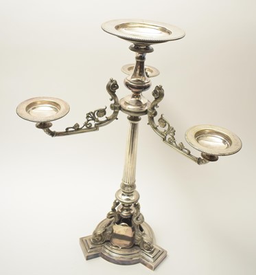 Lot 237 - Silver plated tazza