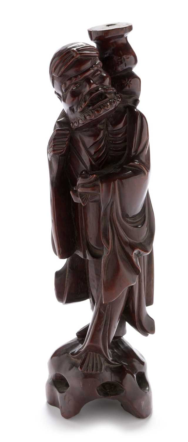 Lot 426 - Chinese hardwood figure