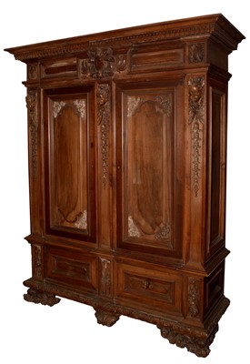 Lot 718 - Italian walnut bedroom suite.