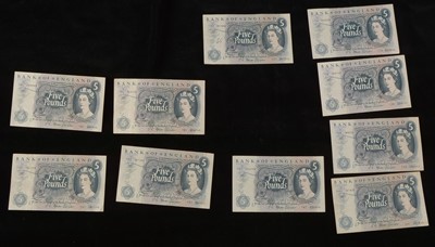 Lot 1116 - Fforde £5 notes