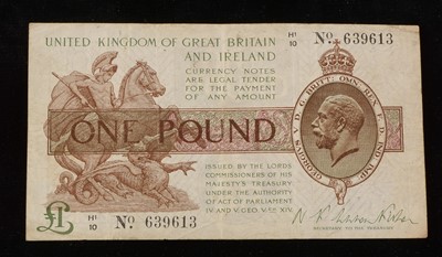 Lot 1117 - 1923 Treasury £1 note