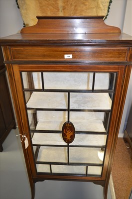 Lot 344 - Edwardian display cabinet.