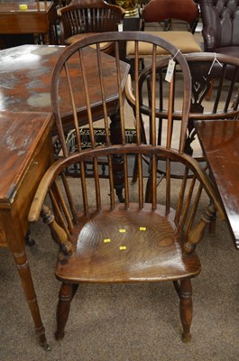 Lot 657 - 19th century spindle back windsor chair