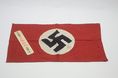 Lot 996 - German Reich flag circa 1940 and a bookmark