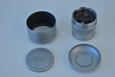 Lot 827 - Leitz Hektor screw-fit lens and hood.