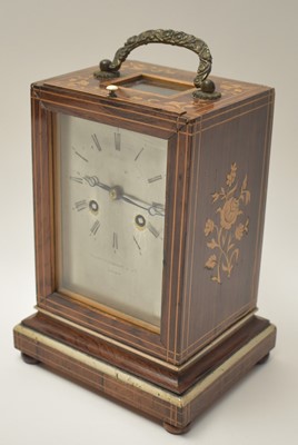 Lot 949 - Mantel clock by Martin Baskett