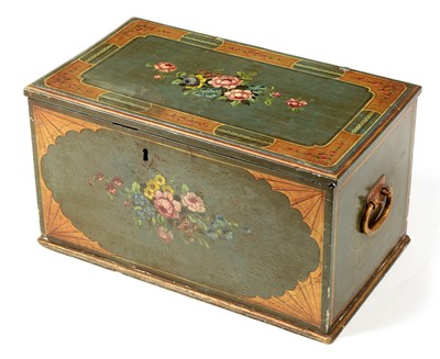 Lot 1117 - 19th Century green painted box