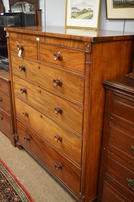 Lot 747 - Victorian mahogany chest of drawer