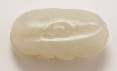 Lot 420 - Jade pebble carving, jade disc
