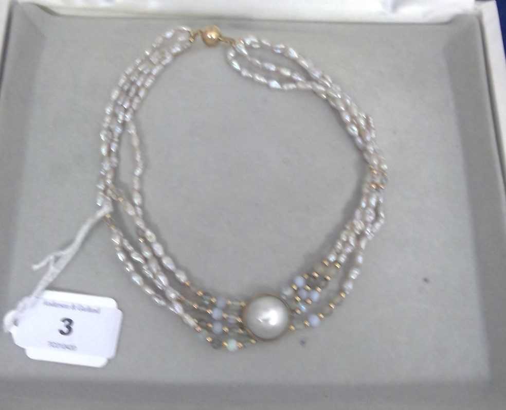 Lot 3 - Tay pearl necklace