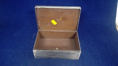 Lot 7 - Silver cigarette box
