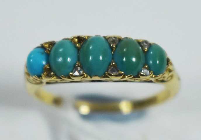 Lot 127 - Turquoise ring