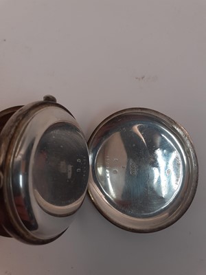 Lot 168 - Silver cased pocket watch chronograph
