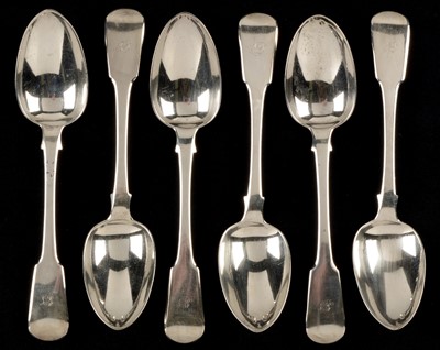 Lot 305 - Six silver table spoons