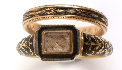 Lot 229 - Two Mourning rings