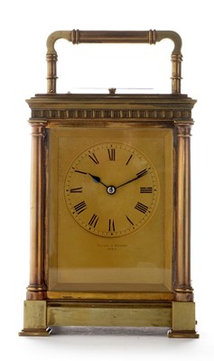 Lot 658 - Repeating carriage clock by Ollivant & Botsford