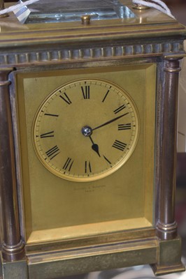 Lot 658 - Repeating carriage clock by Ollivant & Botsford