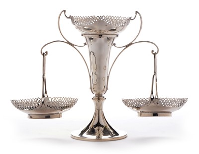 Lot 312 - A George V silver epergne
