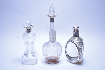 Lot 113 - Silver decanters