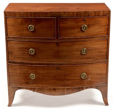 Lot 1165 - Regency bowfront chest of drawers