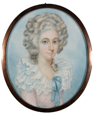 Lot 701 - British School - miniature portrait