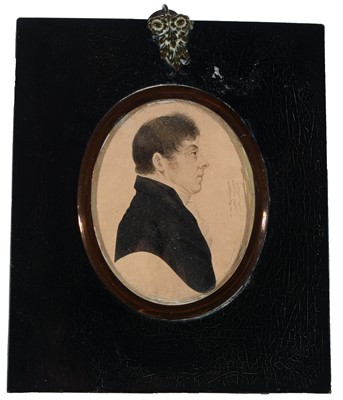 Lot 682 - 19th Century British School -  miniature  portrait of a gentleman