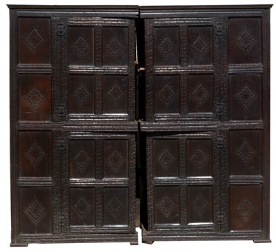 Lot 1107 - Victorian carved cupboard in the 17th Century style