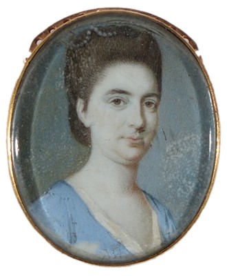 Lot 709 - 19th Century British School -  miniature bust portrait