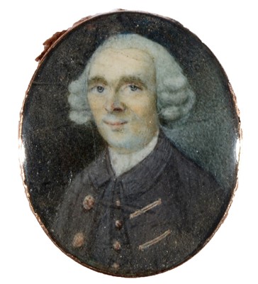 Lot 710 - 18th Century British School - miniature bust portrait