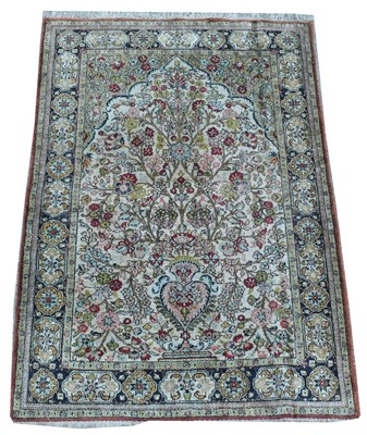 Lot 924 - Silk prayer rug