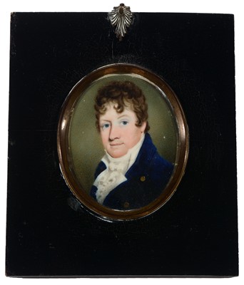 Lot 695 - Early 19th Century British School - miniature bust portrait