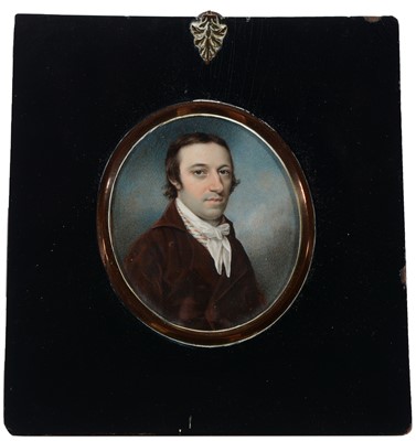 Lot 698 - Circle of John Smart -  miniature portrait