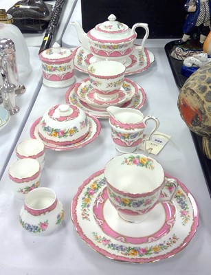 Lot 466 - Crown Staffordshire tea for two