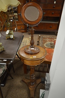 Lot 710 - Occasional table and associated shaving mirror