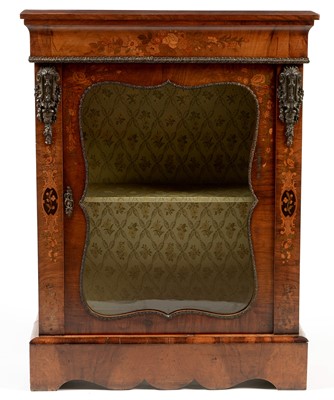 Lot 1191 - Victorian and  inlaid pier cabinet