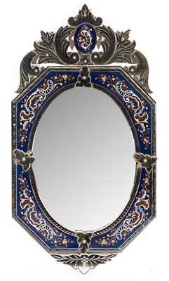 Lot 1141 - A 19th Century Venetian wall mirror