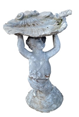 Lot 1186 - A late 19th Century lead bird bath