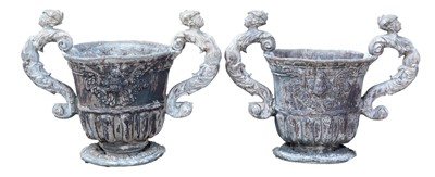 Lot 1143 - late 19th Century Garden Urns